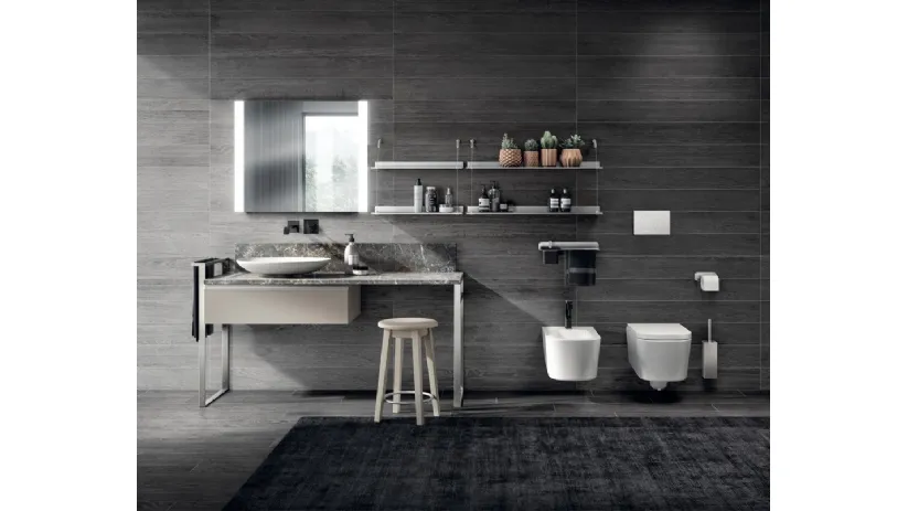 Mobile da Bagno Tratto Laccato Opaco Visone di Scavolini Bathrooms