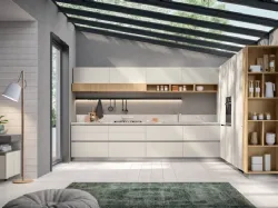 Cucina su misura Lumina in decorativo Home Matter e Rovere Gold di Scavolini